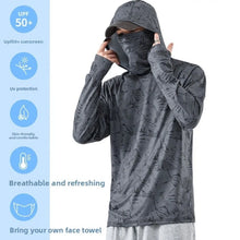 Load image into Gallery viewer, Hooded Design Fishing Shirt Summer Mask Lightweight Material Hooded Fishing Clothes Performance Fabric Outdoor Hoodie
