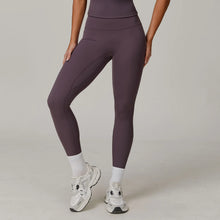 Load image into Gallery viewer, Fitness Leggings High Rise Hip Lift Brushed Soft Material For Ladies Outdoor Elastic Slim Fit Outer Wear Sports Tight Pants
