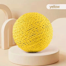 Load image into Gallery viewer, Large Sisal Cat Ball Toy, Interactive Self-Amusing Scratcher, Chew &amp; Teeth Cleaning Toy for Kittens, Indoor Cats

