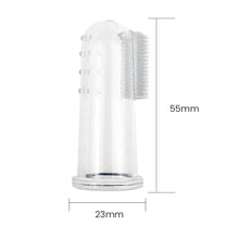 Load image into Gallery viewer, Super Soft Pet Finger Toothbrush Teddy Dog Brush Bad Breath Tartar Teeth Care Tool Dog Cat Cleaning Silicagel Pet Supplies
