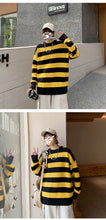 Load image into Gallery viewer, Striped Knitted Sweater Men Women Vintage Tate Langdon Loose Sweaters Harajuku Green Warm Autumn Jumper Pullover Unisex Casual
