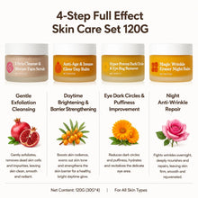 Load image into Gallery viewer, Skincare Set Day Night Cream Eye Cream Face Scrub Moisturizing Revitalizing Firming Radiance Glow Hydrating Routine
