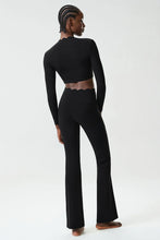 Load image into Gallery viewer, Women Two Pieces Fitness Yoga Set Solid Color Long Sleeve Gym Sportswear Breathable Quick Dry Workout Clothes Female Suit
