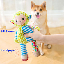 Load image into Gallery viewer, Pet Plush Toy Cat Dog Puzzle Toy Cute Animals Bite Resistant Interactive Squeaky Pet Dog Teeth Cleaning Chew Toy Pet Supplies
