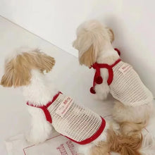 Load image into Gallery viewer, Pet Mesh Vest with Sleeveless Suspender Cat Pet Clothing Summer Teddy Bear Summer Clothing Puppy Designer Dog Clothes
