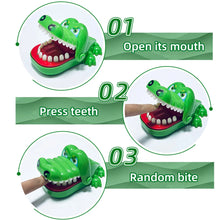 Load image into Gallery viewer, Crocodile Teeth Toys Alligator Biting Finger Dentist Classic Family Games Party Pranks Children's Lucky Game Decompression Toy
