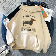 Load image into Gallery viewer, Cute Dachshund Graphic Slim Hoodie
