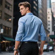 Load image into Gallery viewer, Elastic Solid Casual Business Shirt
