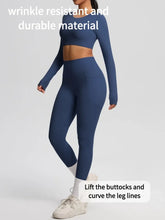 Load image into Gallery viewer, Yoga Gym Set Women Sports Impact Longline Strappy Top Fitness Overalls Sets Womens 2 Piece Sportswear Woman Gym Leggings Solid

