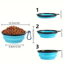 Load image into Gallery viewer, Collapsible Lidded Travel Water Dish
