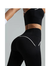 Load image into Gallery viewer, Women's set, slim fit yoga set, high-intensity exercise set, high elasticity, breathable fitness yoga suit
