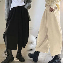 Load image into Gallery viewer, Women's Wide-Leg Pants Oversized Casual Harem Trousers with Pockets
