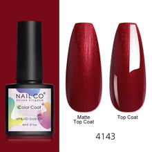 Load image into Gallery viewer, NAILCO 8ml Pink Red Colors Gel Nail Polish Nail Art Varnishes Gel Lacquer Coat LED Nails Manicure Design UV Gel Varnish Soak Off
