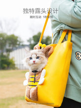 Load image into Gallery viewer, Pet Canvas travel Bag  Shoulder outdoor carrier Bag Cats and Dogs Tote Bag Small Pet Carrier Bag Fashionable Breathable
