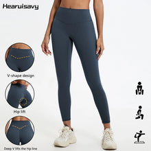 Load image into Gallery viewer, Hearuisavy Summer Super Soft Fabrics High Waist Leggings Gym Yoga Pants Running Workout Tights Push Up Sports Leggings Women
