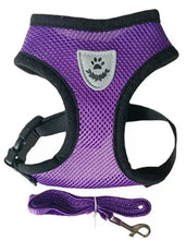 Load image into Gallery viewer, Cat Dog Harness with Lead Leash Adjustable Vest Polyester Mesh Breathable Harnesses Reflective Sti for Small Dog Cat Accessories
