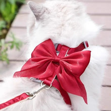 Load image into Gallery viewer, Pet Accessories Adjustable Pet Harness Cute Bow Breathable Dog Chest Strap Escape-Proof Comfort Cat Leash for Dogs Puppy Rabbit

