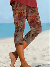 Load image into Gallery viewer, European and American Fashion Printed Tight-Fitting Leggings Suitable for Vacation/Commuting/Light Exercise/Home Use (Economical and Durable)
