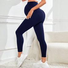 Load image into Gallery viewer, Maternity Leggings Over TheBelly Buttery Soft Pregnancy Workout Pants High Waisted Maternity Activewear for Women
