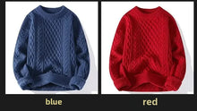 Load image into Gallery viewer, Trendy Knitted Sweater For Men Casual Round Neck Pullover Male Knitted Soft Fall Winter Fashion Long Sleeve Mens Kntwear Outwear
