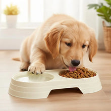 Load image into Gallery viewer, Non-Slip Double Pet Bowls Food &amp; Water Feeder for Cats and Small Dogs BPA-Free Easy-Clean Raised Pet Dishes in 4 Colors
