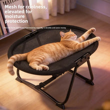 Load image into Gallery viewer, Elevated Pet Cot Bed for Dogs &amp; Cats, All Seasons Breathable Pet Bed, Portable Foldable Outdoor Pet Supplies
