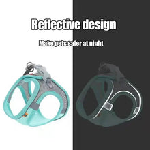 Load image into Gallery viewer, Cat Dog Harness Vest Chest Rope Set Reflective Breathable Adjustable Pet Harness for Small Medium Dogs Outdoor Walking
