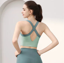 Load image into Gallery viewer, Women's One-Cup Sports Bra Shockproof Anti-Sagging for Running High-Intensity Yoga Fitness Wear Beautiful Back Design
