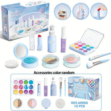Load image into Gallery viewer, Children's Makeup Toy Set Simulated Beauty Makeup Box Set No Smearing No Liquid 10 Piece Non-toxic Set (Non Real Makeup)
