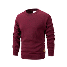 Load image into Gallery viewer, New Men's Sweater Spring Autumn Round Neck Long Sleeve Pullover Casual Sports Sweatshirt High Quality Solid Color Fleece Coat
