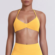 Load image into Gallery viewer, Sport Bra Strappy Bra Top Women High Support Thin Strap Halter Sport Seamless Bras Scrunch Workout Yoga Tank
