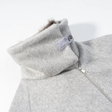 Load image into Gallery viewer, HH Women Fashion Coats Gray Turn-Down Collar Long Sleeves Pockets Decoration Zipper Winter Short Coat Woman Casual Loose Jackets
