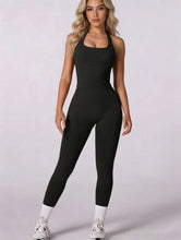 Load image into Gallery viewer, Women 2Pcs Yoga Set Halter Neck Sports Tank Top High Waist Leggings Fitness Outfit Gym Workout Activewear Tracksuit

