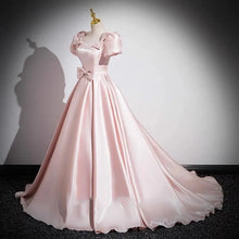 Load image into Gallery viewer, Elegant Party Evening Dress for Women 2026 New Pink French Satin Fashion Chorus Adult Ceremony Fashion Show Banquet Dress
