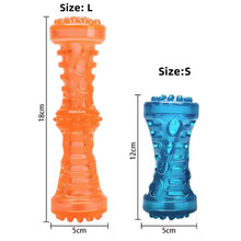 Load image into Gallery viewer, Dog Teething Toy Chew Stick Bite Resistant Fun Leak Proof Food Toy Pet Teether Cleaner Stick
