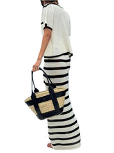 Load image into Gallery viewer, Crochet Knit High-Waist Beach Cover-Up Skirt
