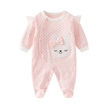 Load image into Gallery viewer, Sweet Striped Baby Girl Romper
