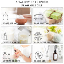 Load image into Gallery viewer, PHATOIL 30ml Aromatherapy Essential Oil Lavender Eucalyptus Vanilla Sweet Orange Aroma Oils For Diffuser Candle Making DIY Soap
