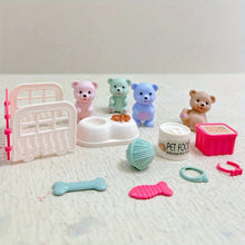 Load image into Gallery viewer, Children's Play House Toys with Teddy Bears Pet Bathrooms Scene Little Girls Family Pet Toys Gift for Kids
