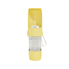 Load image into Gallery viewer, Pet Travel Water Bottle Portable with Food Container Foldable 2in1 Pet Outdoor Bowl Puppy Dog Cat Travel Drinking Food Feeder
