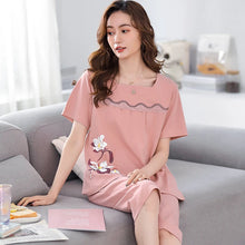 Load image into Gallery viewer, Cotton Cartoon Summer Pajama Set
