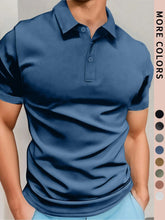 Load image into Gallery viewer, Men's Polo Simple Pure Color Short-Sleeved Shirt, High-Grade Fabric, Breathable and Comfortable Fabric with Ice Feel, Summer Outdoor Casual Men's Shirt, Men's Gifts

