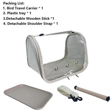 Load image into Gallery viewer, Portable Bird Travel Bag With Stand &amp; Removable Straps Breathable Design Suitable for Small Pets and Birds Parrots Hamsters
