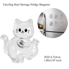 Load image into Gallery viewer, Transparent Cute Dog Pendant Keychain Creative Pet Hair Storage Capsule Hanging Ornament for Pet Lover DIY Pet Memorial Keychain

