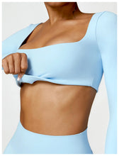 Load image into Gallery viewer, Summer 2PCS Yoga Suit Sports Set Women Quick-Dry Gym Set Women Tracksuit Running Workout Long Sleeve Sports Shirt Yoga Clothing
