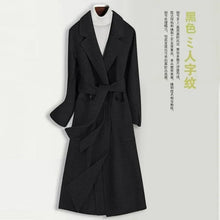 Load image into Gallery viewer, Slim Belted Wool Winter Overcoat
