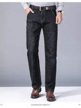 Load image into Gallery viewer, 2025 Men's Jeans Casual Stretch Classic Blue Black Denim Pants Men's Texture Jeans Versatile Item Interprets Denim Fashion offic
