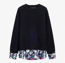 Load image into Gallery viewer, Floral Jacquard Knit Pullover Sweater
