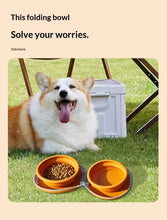 Load image into Gallery viewer, Pet silicone folding bowl dual-purpose water and food feeding bowl outdoor portable folding storage cat pet bowl  Pet supplies
