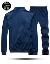 Load image into Gallery viewer, Tracksuits Men Polyester Sweatshirt Sporting Fleece 2026 Gyms Spring Jacket + Pants Casual Men's Track Suit Sportswear Fitness

